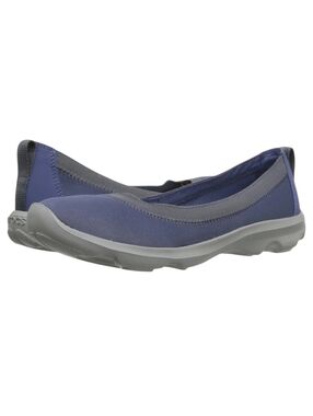 Crocs Busy Day Ballet Flats Women size 9 Blue Comfort Slip On